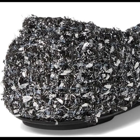 Tory Burch $348 LUREX SPARKLY BLINGY Minnie Ballet Travel Flats Tweed MANY SIZES - Picture 8 of 13